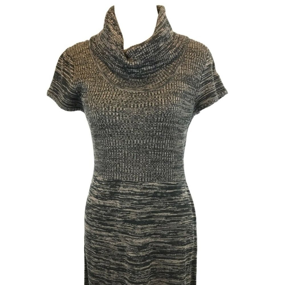 Calvin Klein Sweater Dress Brown Variegated